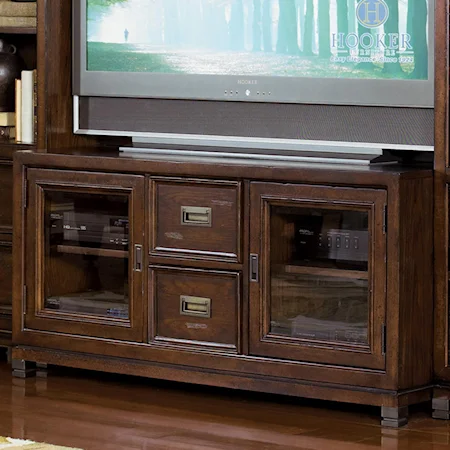54" Entertainment Console with Two Drawers & Two Doors
